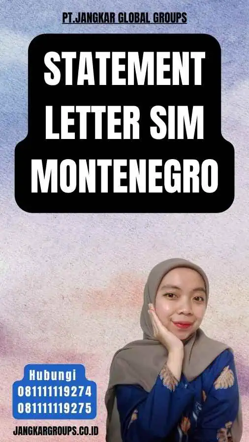 Statement Letter SIM Montenegro