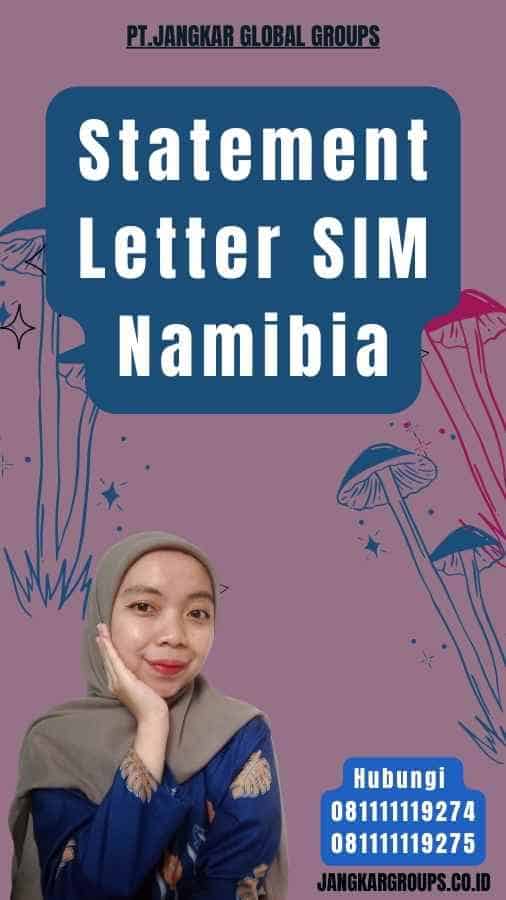 Statement Letter SIM Namibia