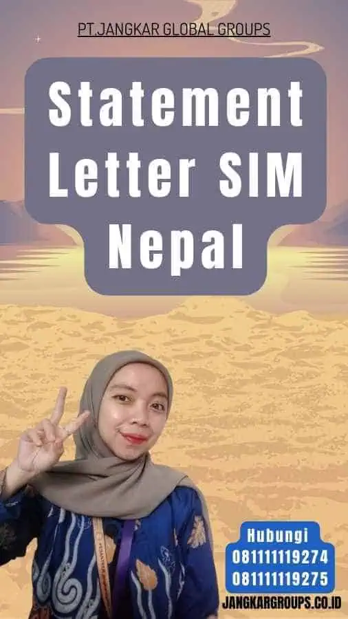 Statement Letter SIM Nepal