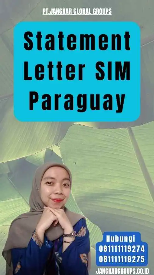 Statement Letter SIM Paraguay