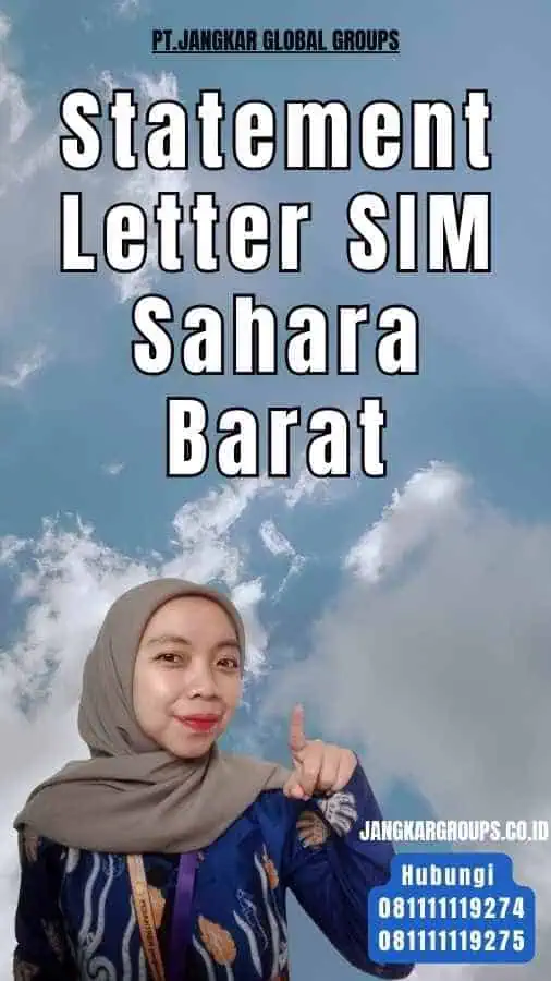 Statement Letter SIM Sahara Barat