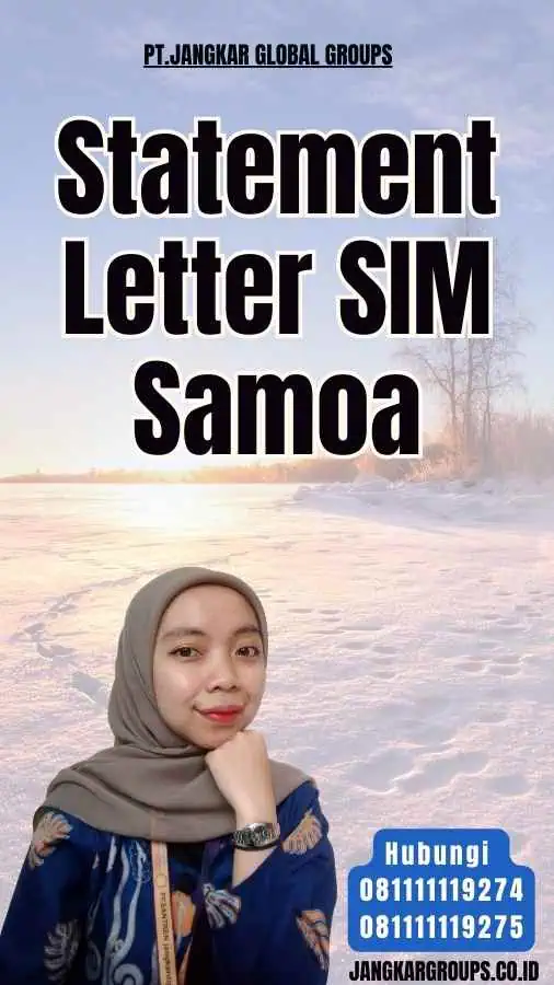 Statement Letter SIM Samoa