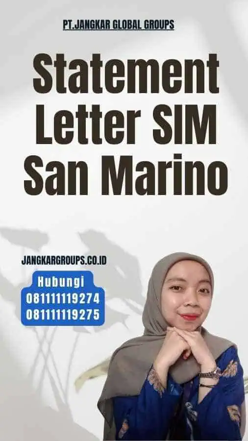 Statement Letter SIM San Marino