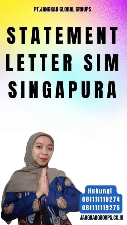 Statement Letter SIM Singapura