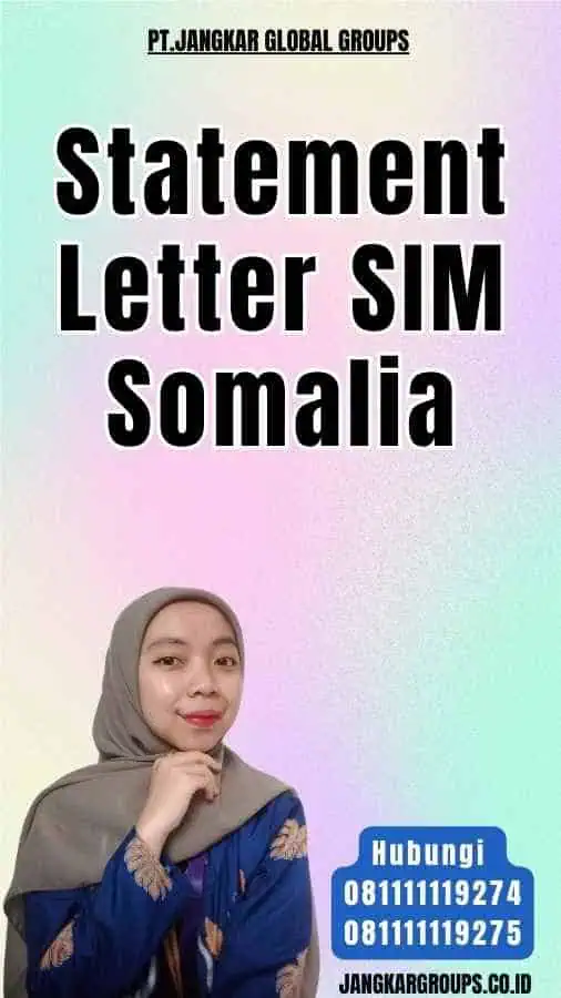 Statement Letter SIM Somalia