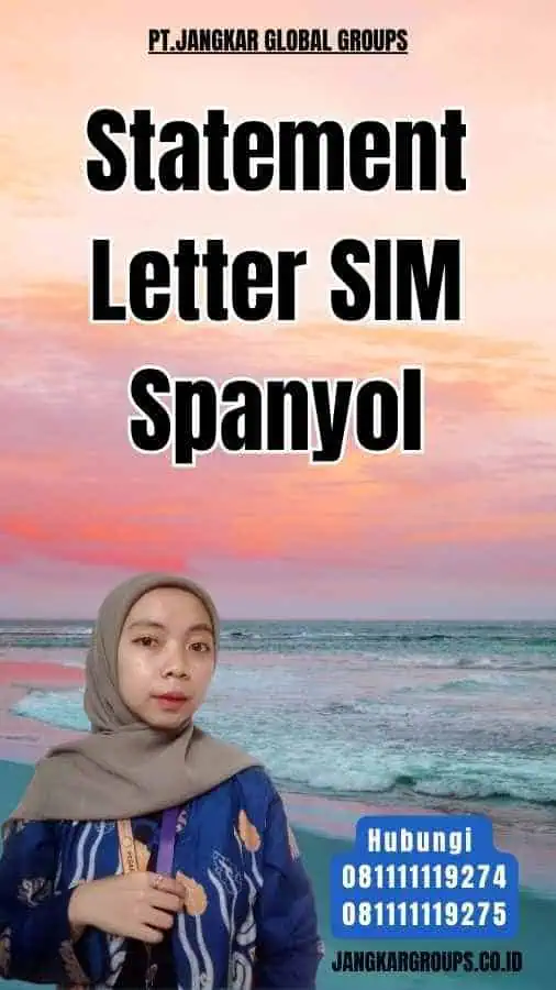 Statement Letter SIM Spanyol