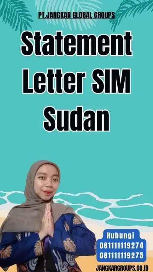 Statement Letter SIM Sudan