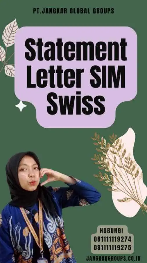 Statement Letter SIM Swiss