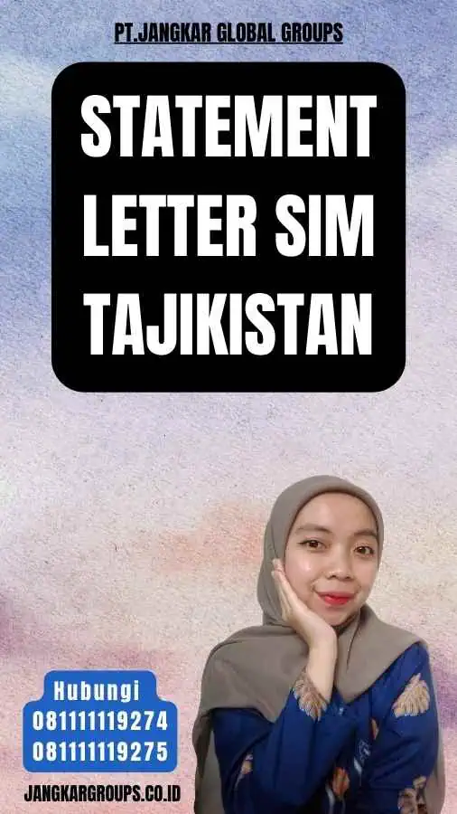 Statement Letter SIM Tajikistan