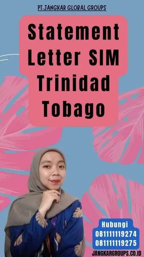 Statement Letter SIM Trinidad Tobago