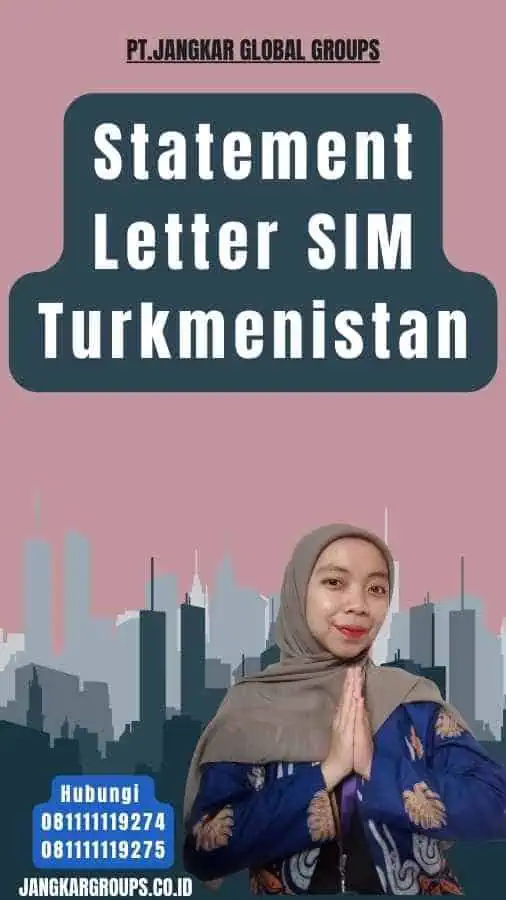 Statement Letter SIM Turkmenistan