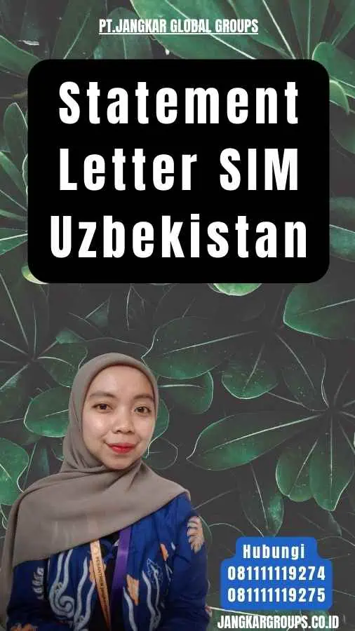 Statement Letter SIM Uzbekistan