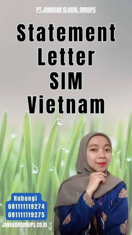 Statement Letter SIM Vietnam