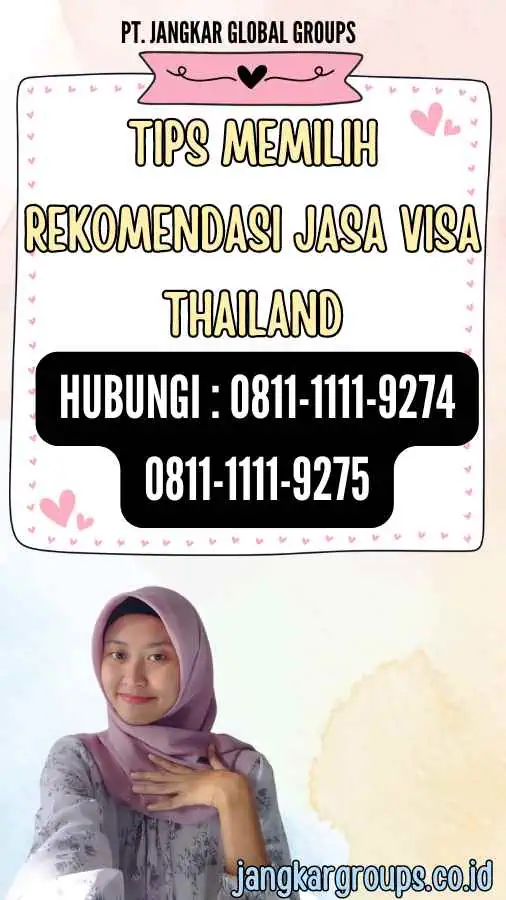 Tips Memilih Rekomendasi Jasa Visa Thailand