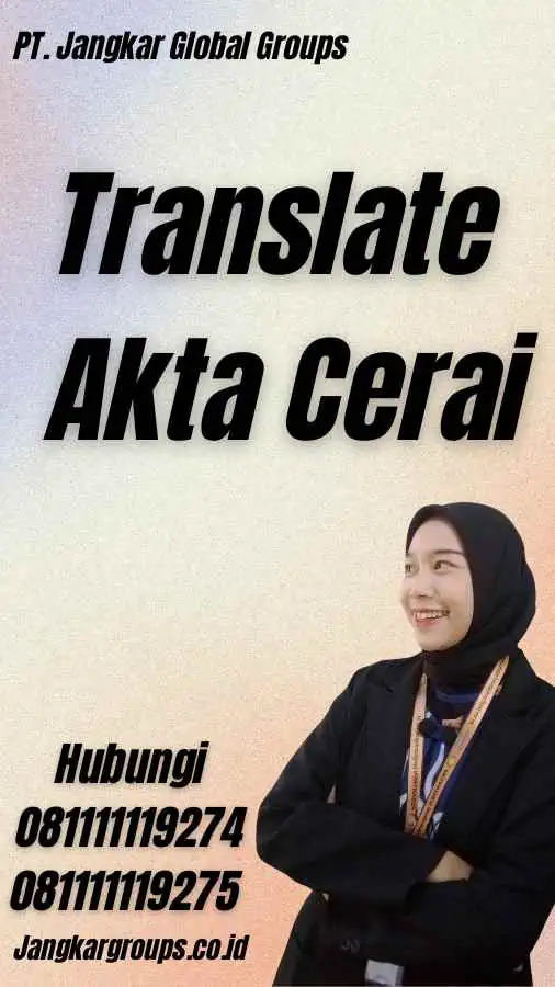 Translate Akta Cerai