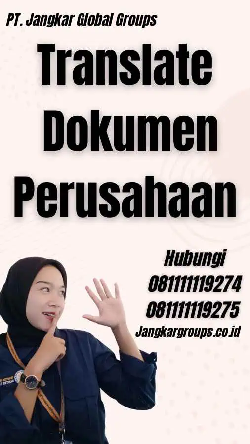 Translate Dokumen Perusahaan