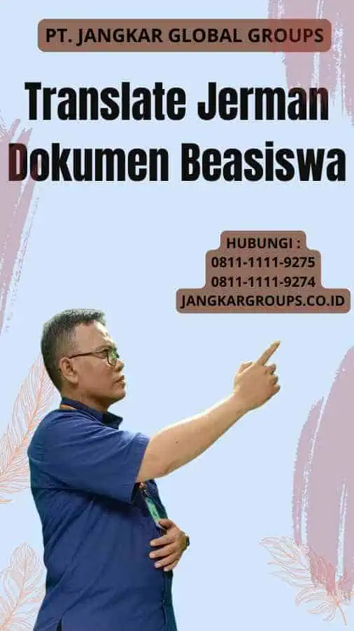 Translate Jerman Dokumen Beasiswa