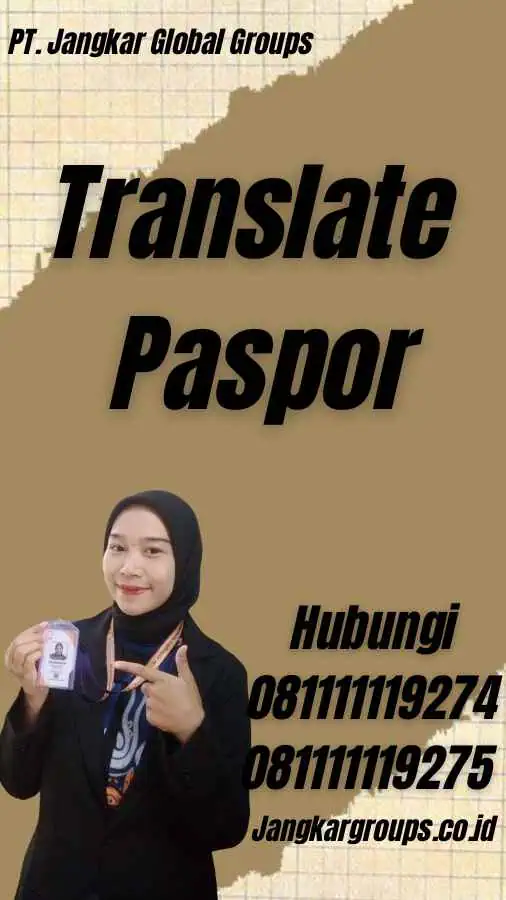 Translate Paspor