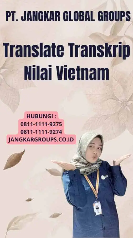 Translate Transkrip Nilai Vietnam