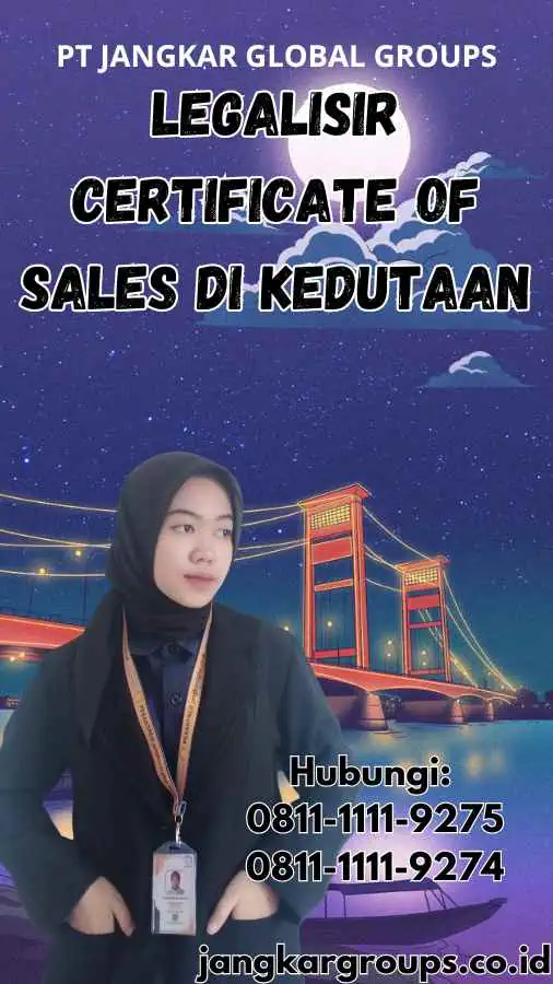 legalisir Certificate Of Sales di Kedutaan