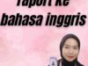 translate raport ke bahasa inggris