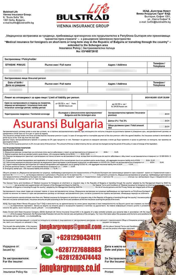 Contoh Asuransi Bulgaria