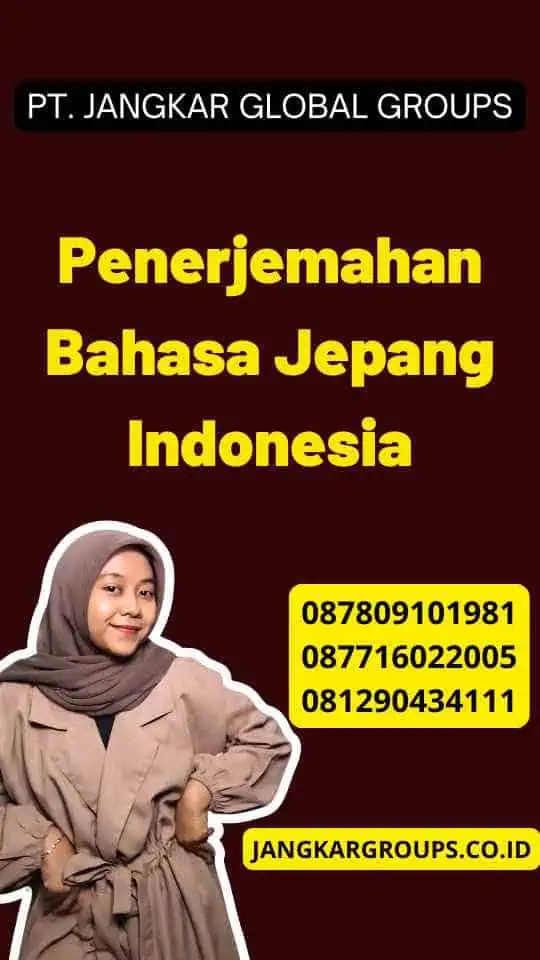 Penerjemahan Bahasa Jepang Indonesia