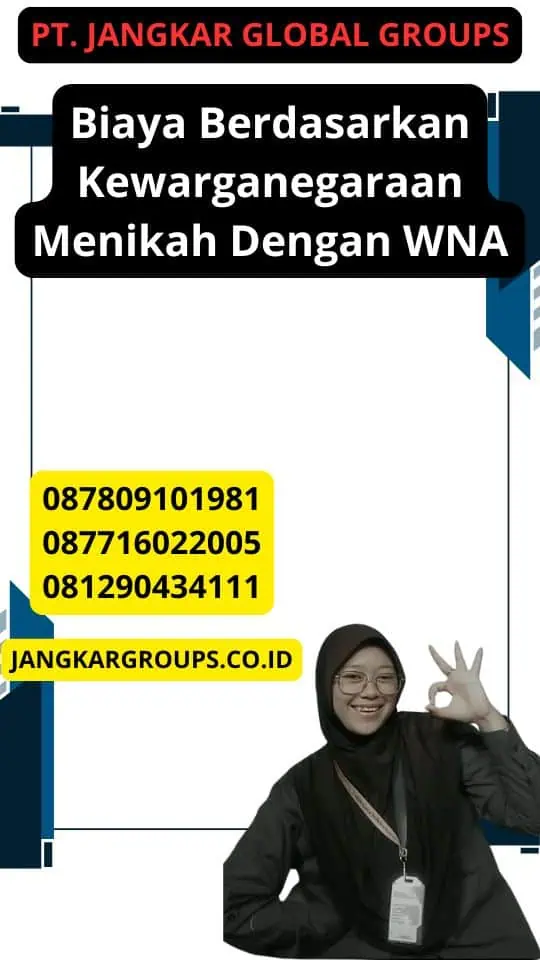 Biaya Berdasarkan Kewarganegaraan Menikah Dengan WNA