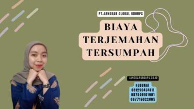 Biaya Terjemahan Tersumpah