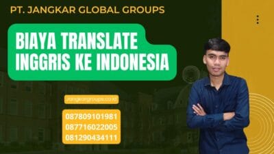 Biaya Translate Inggris Ke Indonesia