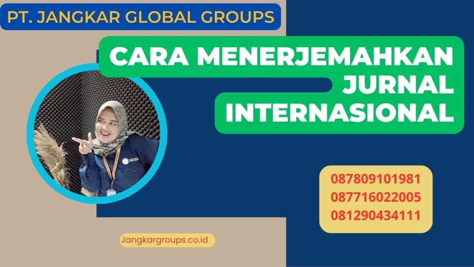 Cara Menerjemahkan Jurnal Internasional