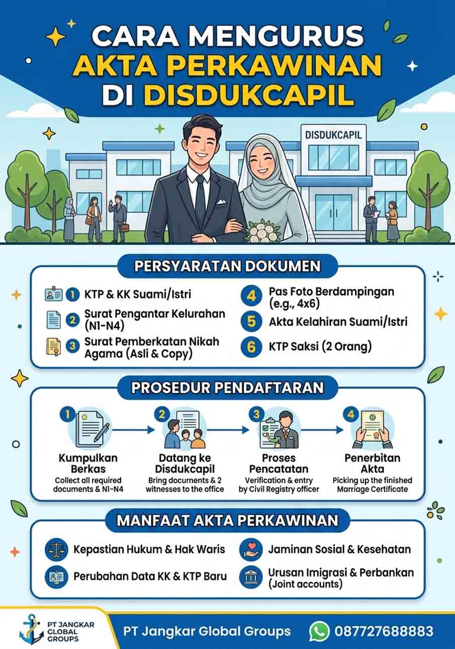 Cara Mengurus Akta Perkawinan di Disdukcapil