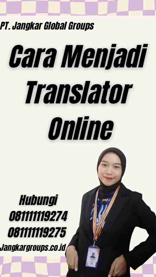 Cara Menjadi Translator Online