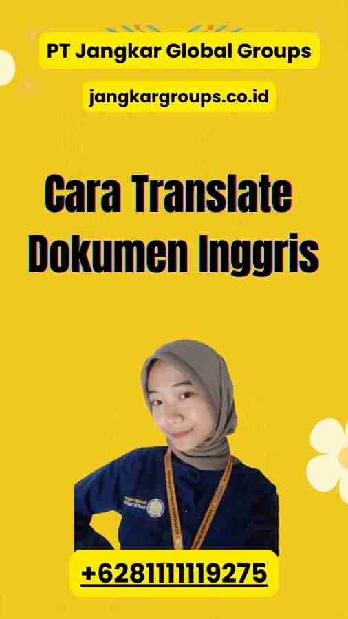 Cara Translate Dokumen Inggris