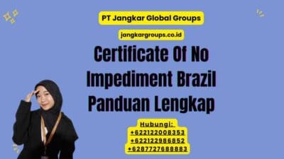Certificate Of No Impediment Brazil Panduan Lengkap
