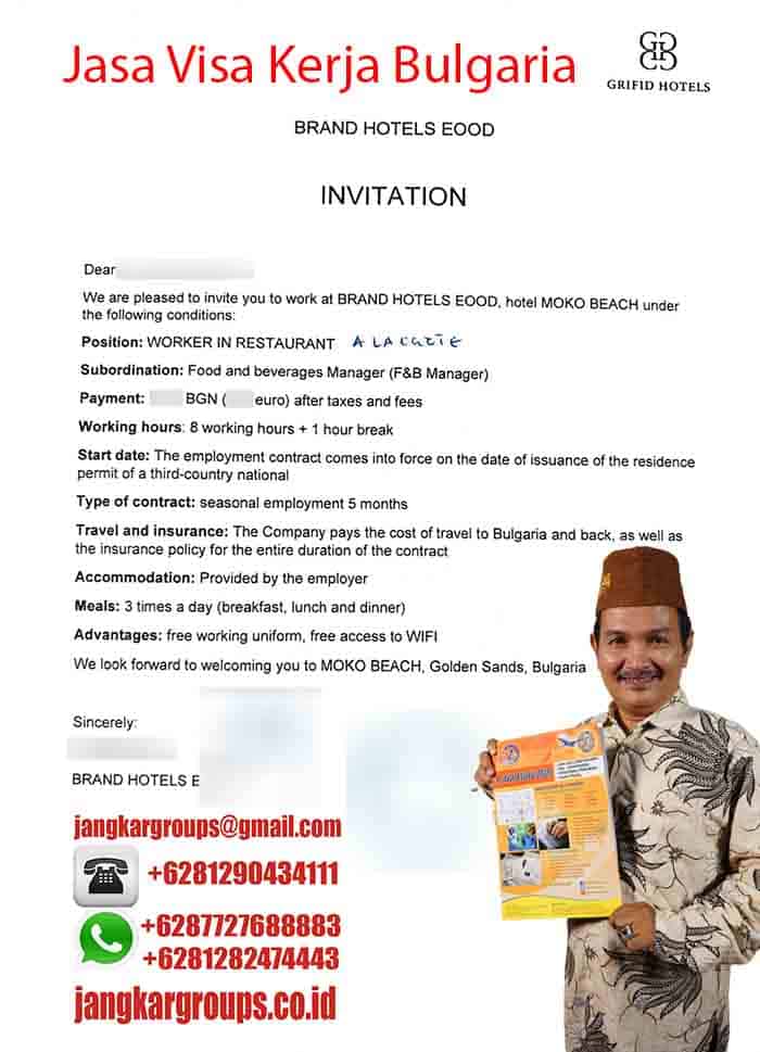 Contoh Invitation Letter Kerja Bulgaria