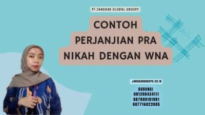 Contoh Perjanjian Pra Nikah Dengan WNA