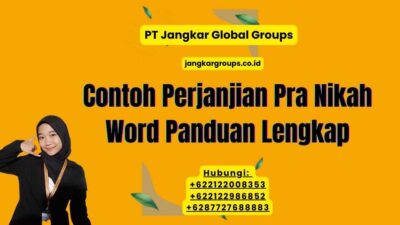 Contoh Perjanjian Pra Nikah Word Panduan Lengkap