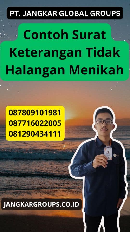 Contoh Surat Keterangan Tidak Halangan Menikah