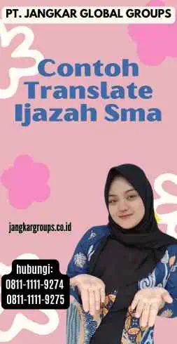 Contoh Translate Ijazah Sma