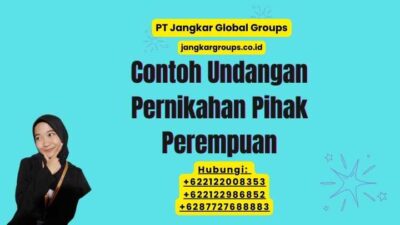 Contoh Undangan Pernikahan Pihak Perempuan