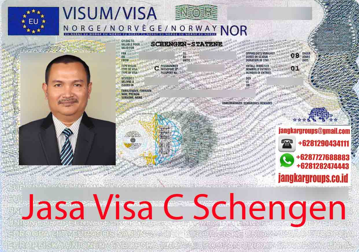 Contoh Visa C Schengen