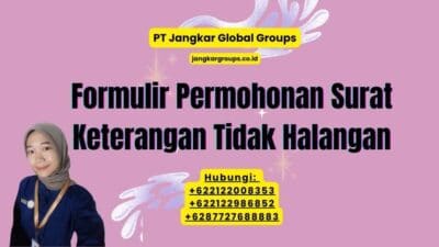 Formulir Permohonan Surat Keterangan Tidak Halangan