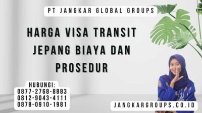 Harga Visa Transit Jepang Biaya dan Prosedur
