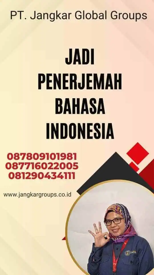 Jadi Penerjemah Bahasa Indonesia