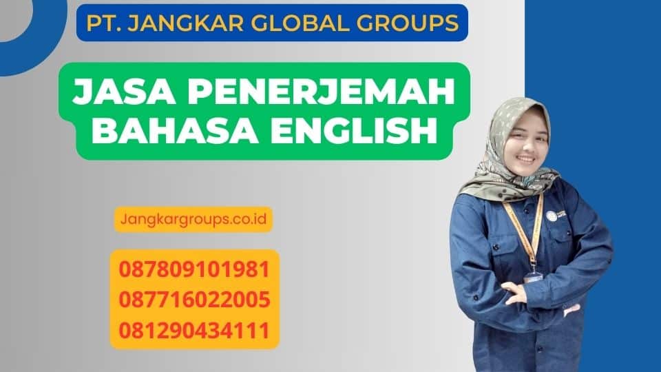 Jasa Penerjemah Bahasa English