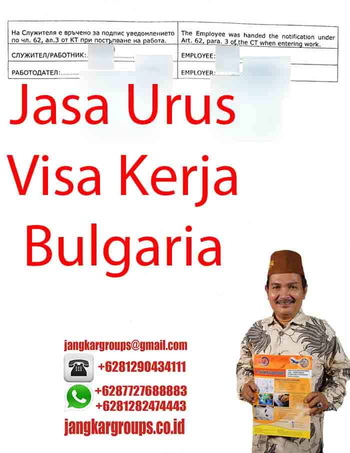 Jasa Urus Visa Kerja Bulgaria
