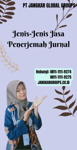 Jenis-Jenis Jasa Penerjemah Jurnal