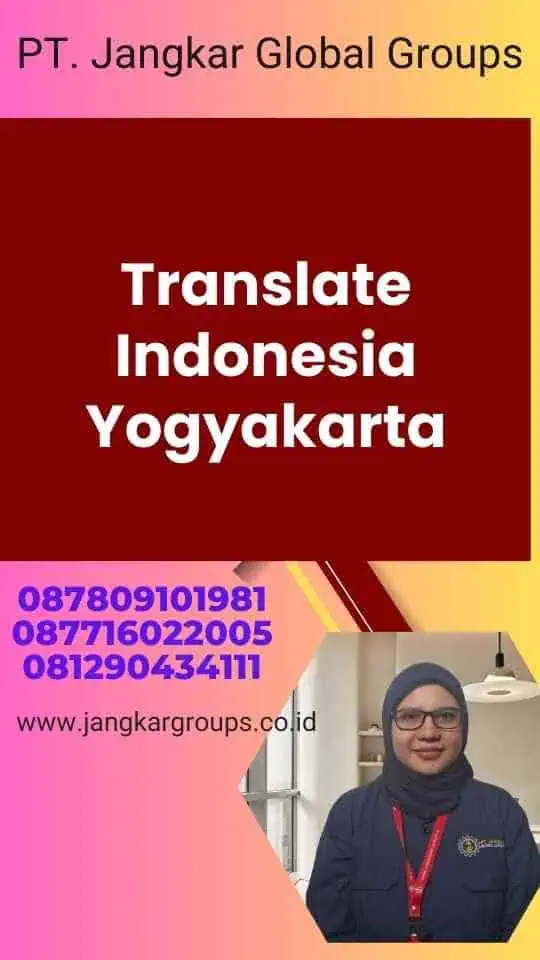 Translate Indonesia Yogyakarta