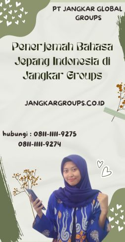 Penerjemah Bahasa Jepang Indonesia di Jangkar Groups